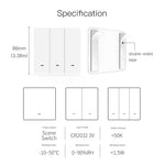 MOES Tuya ZigBe Wireless 9 Scene Switch Push Button Battery Powered Transmitter Smart Life App Automation 1/2/3 Gang Smart Home Scene Switch