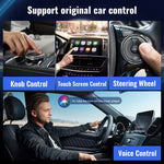 3-IN-1 Wireless Android14 Carplay Android Auto Adapter Upgrade Plug&Play For Youtube Netflix Dongle Wireless Car AI TV BOX