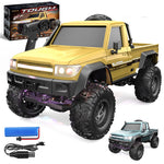 LinkMejor E201 E202 RTR 1/20 2.4G 4WD RC Car Rock Crawler Off-Road Climbing Truck LED Light Full Proportional Control Straight Bridge Aluminum Axles Central Differential Vehicles Models Toys