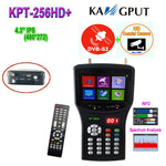 KPT-256HD+ Digital Satellit Finder Meter 4.3" LCD DVB-S2 H.265 Spectrum Analyzer AHD TVI CVI 8MP CCTV Camera Tester Monitor