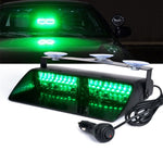 16 LED Windshield Dash Strobe Light Bar Car Truck Shovel-type Warning Flash Lamp Police Lights 12V Emergency Signal Lamp Flash Lighting
