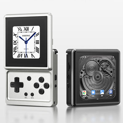[No Card] ANBERNIC RG Rotate 3.5-inch Touchscreen Handheld Game Console Tiger T618 Octa Core Android 12 2000mAh Swivel Screen Built-in HiFi Stereo Speakers WiFi5&BT5.0 Retro Gaming Device