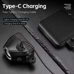 WEST BIKING Wireless Remote Bike Overhang Light 1600 Lumen Super Bright Lighting Cut-Offline Safe Design IP66 Waterproof Type-C Hanging Bicycle Headlight Flashlight