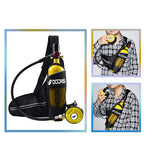 LinkMejor 1L Mini Scuba Diving Tank Set Provide 10-15 Minutes Of Breathing Time Aluminum Oxygen Tanks Diving Equipment Snorkeling with Adapter Diving Goggles Strap Bag Pump Handbag
