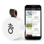 Wireless bluetooth 5.0 Mini Thermometer Hygrometer Smart Data Logger Temperature Humidity Recorder Meter APP Control MEMS Sensor Alarm