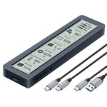 ShuoLe SL-TP26-P M2 NVMe SSD Enclosure with Digital Display USB 3.2 Gen2 Type-C 10Gbps High Speed Aluminum Alloy Heat Dissipation Real Time Monitoring External SSD Case