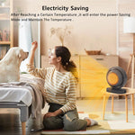 Portable Desktop Heater Household Instant Heating Fan Hot Air Machine Electric Heater Heating Fan with Thermostat for Home Bedroom Office