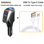 LinkMejor 66W+PD 20W Car QC Fast Charging Socket 12V-24V Car Charger For All Car Models