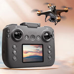 LinkMejor S116 MAX WiFi FPV with LCD Screen Controller HD Dual Camera Servo Gimbal 360° Obstacle Avoidance Optical Flow Positioning Brushless RC Drone Quadcopter RTF