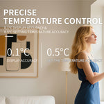WiTH6 Smart WiFi Wireless Boiler Thermostat RF433 7 Day Programmable LCD Display Child Lock Smart Thermostat Voice Control with Alexa Google Home