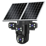 Guudgo 2MP+2MP+2MP+2MP Four Lens Solar Camera 5X Zoom 4G AOV Outdoor Security Camera 360 Degree Smart Night Vision Waterproof Camera