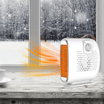 Mini Desktop Heater Dual-use Hot Fan Household Small Household Desktop Heater Portable Office Vertical And Horizontal Heater Fast Heating Electric Heater