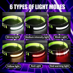 LinkMejor Sensor Headlight Built in Battery Fishing Headlamp Rechargeable 6 Modes Head Torch Outdoor Camping Flashlight