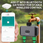 LinkMejor Tuya Smart bluetooth Dual Watering Timer IP55 Automatically Schedules Automatic Drip Irrigation Controller Garden Valve Work with Alexa Google Home