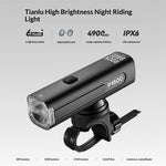 LinkMejor 1500/1200/600LM Bicycle Headlights 6 Lighting Modes Type-C Charging IPX6 Waterproof Bike Cycling Frontlight with 120° Wide-angle Beam
