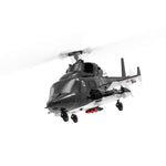 LinkMejor E188 AirWolf 2.4G 6CH 6G Optical Flow Localization LiDAR TOF Altitude Hold One Key Inverted Flight 1:34 Scale Flybarless RC Helicopter RTF