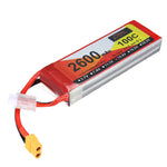 LinkMejor Power 14.8V 2600mAh 100C 4S LiPo Battery XT60 Plug for RC Drone