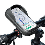 LinkMejor B17-7 6.2'' Portable Touch Screen Phone Holder Bicycle Bag 360° Adjustable Waterproof Bike Front Frame Bag