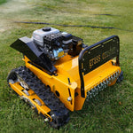 【Home Delivery】HT-520 Remote Control Lawn Mower 225cc Gasoline Engine 520mm Cutting Width Adjustable Height Self-Charging Wide Tracks Maneuverable on Slopes