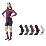 LinkMejor ROAD TO SKY Breathable Sport Professional Cycling Socks High Elastic Comfy Shock Absorbing Middle Tube Bike Socks