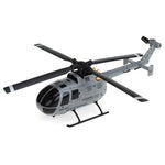 LinkMejor E120 2.4G 4CH 6-Axis Gyro Optical Flow Localization Flybarless BO-105 Scale RC Helicopter RTF