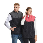 LinkMejor HV-21C 21 Zones Heating Vest Rechargeable Smart Thermal Warm Washable Jacket Heated Hooded Coat Outdoor Sportswear