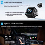 Wooboobox B12 Wireless CarPlay Android Auto Smart Box Adapter  Direct Plug-in Type Original Car Wired to Wireless Converter