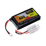 2Pcs LinkMejor 7.4V 400mAh 30C 2S LiPo Battery PH2.0 Plug for RC Drone