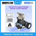 Yahboom Tiny Bit Pro AI Visual Robot Car K210 Module 200W Pixel Camera 2 Inch LCD Screen MakeCode Programming Autonomous Driving Sensor Kit