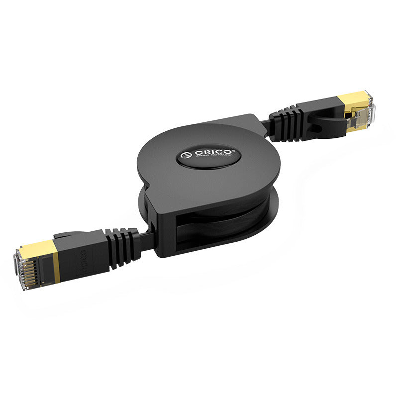 LinkMejor PUG-LGC6 2M Retractable Ethernet Cable Portable LAN Internet Network Cable 1000Mbps CAT-6 Network Cables for Laptop Router
