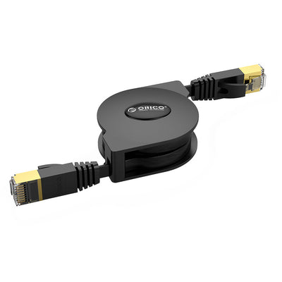 LinkMejor PUG-LGC6 2M Retractable Ethernet Cable Portable LAN Internet Network Cable 1000Mbps CAT-6 Network Cables for Laptop Router