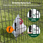 Metal Chicken Coop, 21ft x 3.5ft Chicken Run Pen for Yard with Cover Outdoor Metal Portable Chicken Tractor Cage Enclosure Crate Outside for Small Animals Duck Rabbit Hen