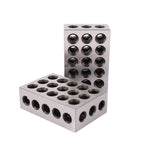 Precision Parallel Gauge Block 1-2-3 Inch 23 hole parallel iron gauge block Accuracy ±0.005mm M10 thread - with socket wrench screw