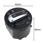 Car Headlight Switch Fog Light Knob For Golf Jetta MK5 MK6 GTI Passat B6 B7 CC Touran Tiguan 5ND941431A 5ND941431B
