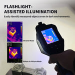 LinkMejor 256x192 Visible light Thermal Imager Dual lens High Resolution Infrared Camera Wide Temperature Range Industrial 550℃ Handheld Thermal Imaging Device Rechargeable Battery