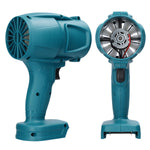 Turbo Fan 1000W Handheld Cordless Fan with Dual Motor Options High-Speed Blowing Power Compatible with 18V Battery for Car Cleaning and Industrial Use