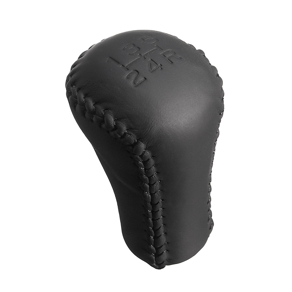 For Toyota Lexus Scion 5 Speed PU Leather Car Gear Shift Knob Stick Head Black