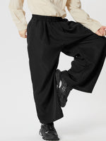 INCERUN Mens Solid Color Comfortable Loose Fit Elastic Pants