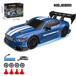 LinkMejor 8800 8801 8802 RTR 1/24 2.4G 4WD 30km/h Drift RC Car GTR Support APP Control Full Proportional High Speed Racing LED Light On-Road Vehicles Models Toys