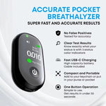 Breathalyzer, Professional-Grade Accuracy Alcohol Tester with USB Rechargeable, Portable Breathalyzer with TFT Digital Display
