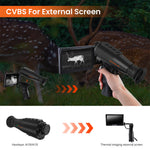 LinkMejor Ai15 Thermal Imaging Monocular Handheld IR Night Vision Goggles AI 384*288 Thermal Hunting Multiple Scenes Night Vision