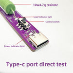 Type-C PD Resistive Load Tester 10W 4.7 Ohm USB C Charger & Cable Power Meter Fast Check Aging Test Tool