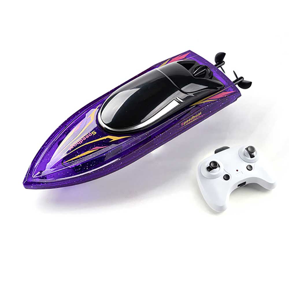 LinkMejor S13 RTR 2.4G RC Boat LED Light Capsized Reset High Speed Racing Waterproof Ship Vehicles Models Toys
