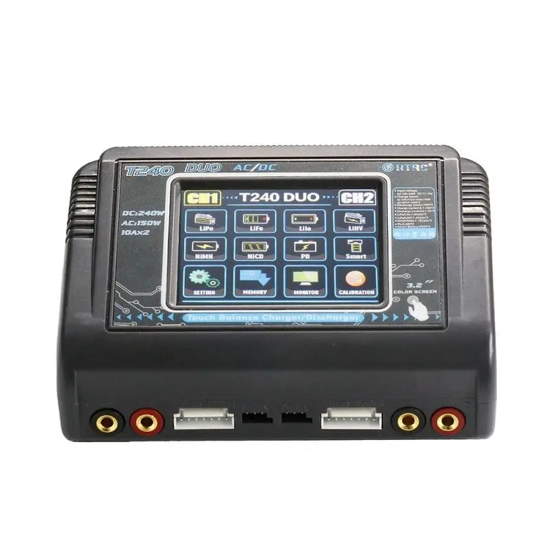 LinkMejor T240 DUO AC 150W DC 240W 10A Touch Screen Dual Channel Battery Balance Charger Discharger