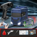 YF 3605 RTR 1/64 2.4G 4WD Mini Drift RC Car Truck Tractor Support App Remote Controlled LED Light Two Speed Full Proportional Engineering Vehicle Desktop Toys Model Collection Gift For Boys