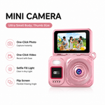 M5 Mini Digital Selfie Camera 1080P HD 180 Degree Flip Screen WiFi Portable Pocket Camera Built-in Flash Compact Vlogging Travel Photography Retro Style Gift