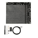 DIY LED Matrix Kit SMD Dot Matrix Advertising Screen Kit Soldering Practice PCB Pre-Programmed Microcontroller Red Display