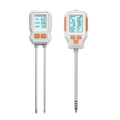 SGS12 3-in-1 SGS15 7-in-1 Soil Analyzer Measures Moisture Temperature pH EC Fertility Light Air Temperature Foldable Digital Display
