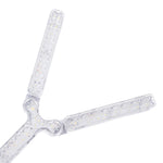 Elfeland 3/4/5 Leafs Foldable Crystal Snowflake LED Ceiling Light E27 Adjustable Shape AC 85~265V Ultra-Bright Wide-Angle Lighting for Home Garage Shop