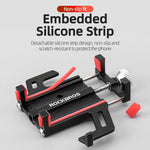 LinkMejor Bike Holder Aluminum Alloy 360° Rotation Bracket Five Claws Stability Shockproof Easy installation Bike Phone Holder